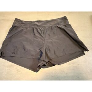 SHORTS black KONA SOL   lined swimsuit bikini bottom size plus 16W  / 18W